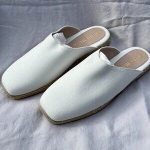 Stuart Weitzman Dree Slide Espadrille Canvas NIB EU 41.5 US 11 C